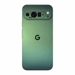 google-pixel-9-pro-xl-skin-titel-ohne-seitenansicht-flip-flop-grün-blau