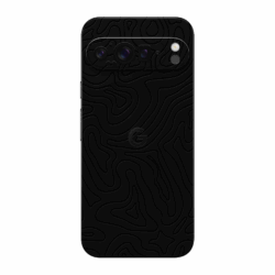 google-pixel-9-pro-xl-skin-titel-ohne-seitenansicht-wild-lines-black-black