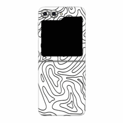 samsung-galaxy-z-flip-6-skin-wild-lines-white-black-titel