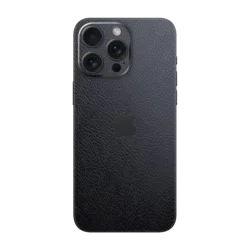 iPhone 15 Pro Leather Black Skins