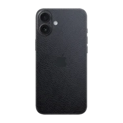 iPhone 16 Plus Leather Black Skins