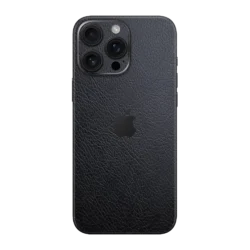 iPhone 16 Pro Max Leather Black Skins