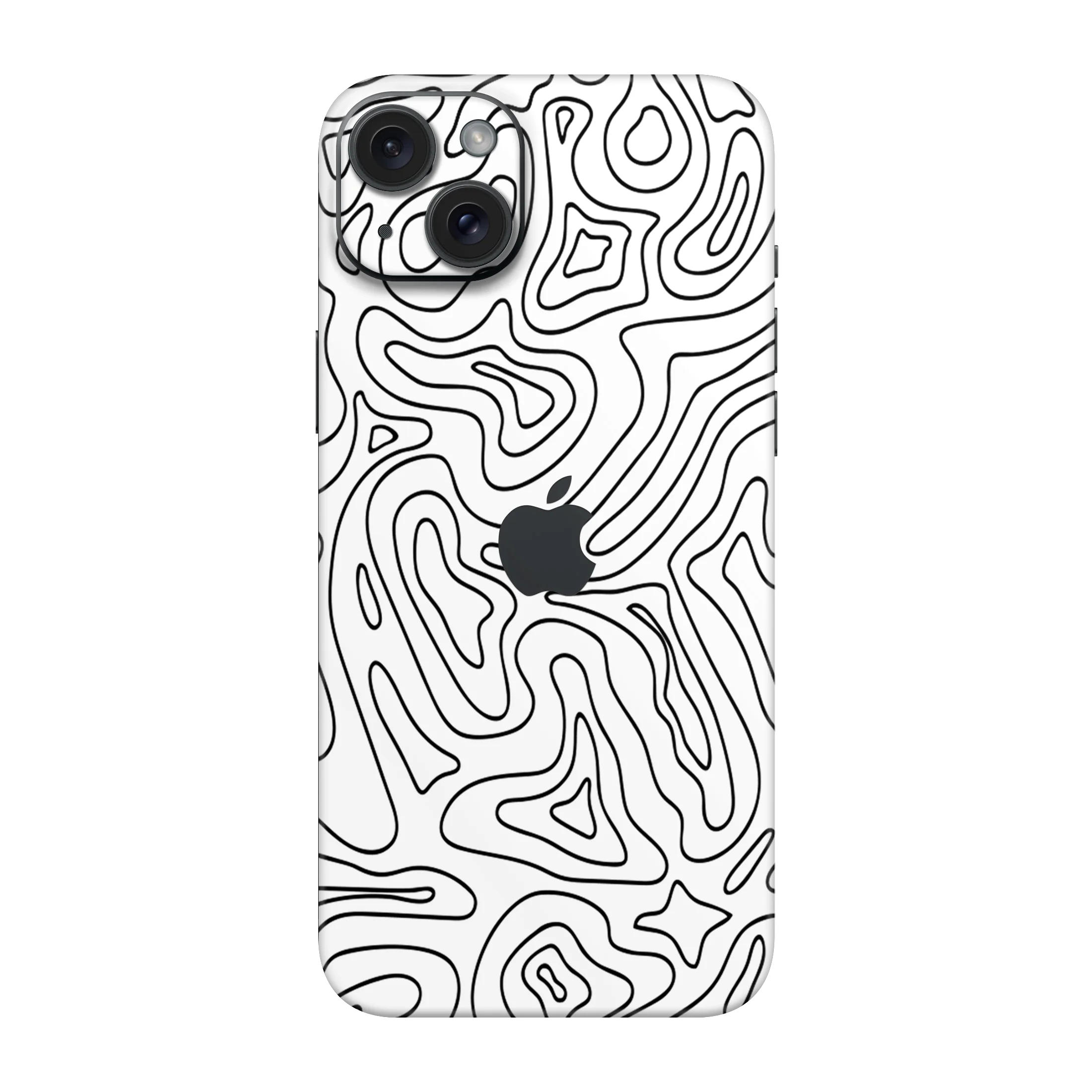 iPhone 15 Wild Lines White Black Skins
