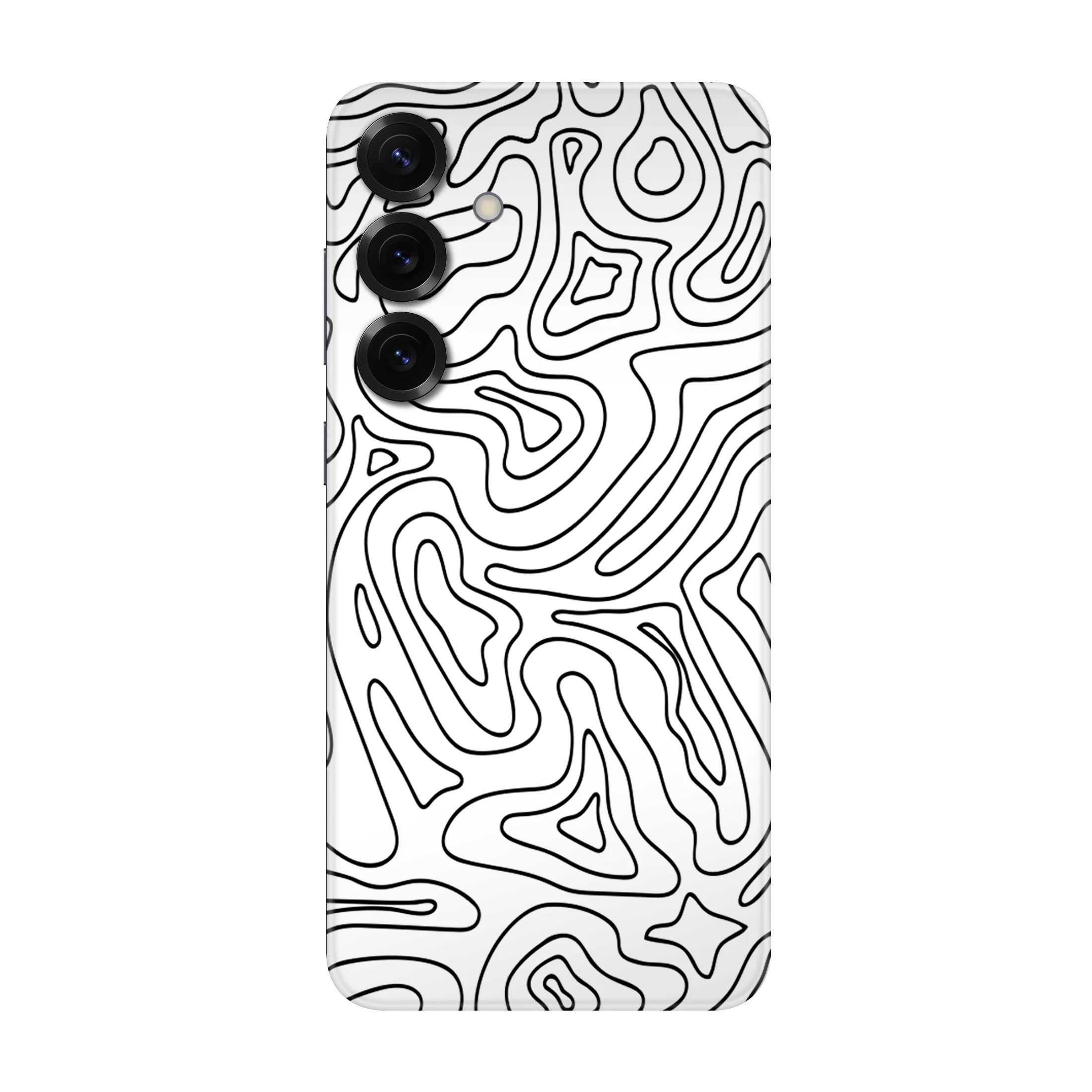 Samsung Galaxy S25 Wild Lines White Black Skins