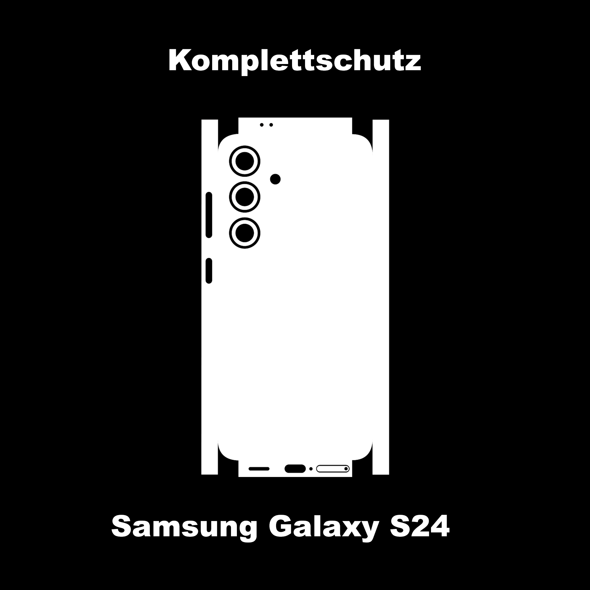 Samsung Galaxy S24 Wild Lines Black&Black Skins – Bild 2