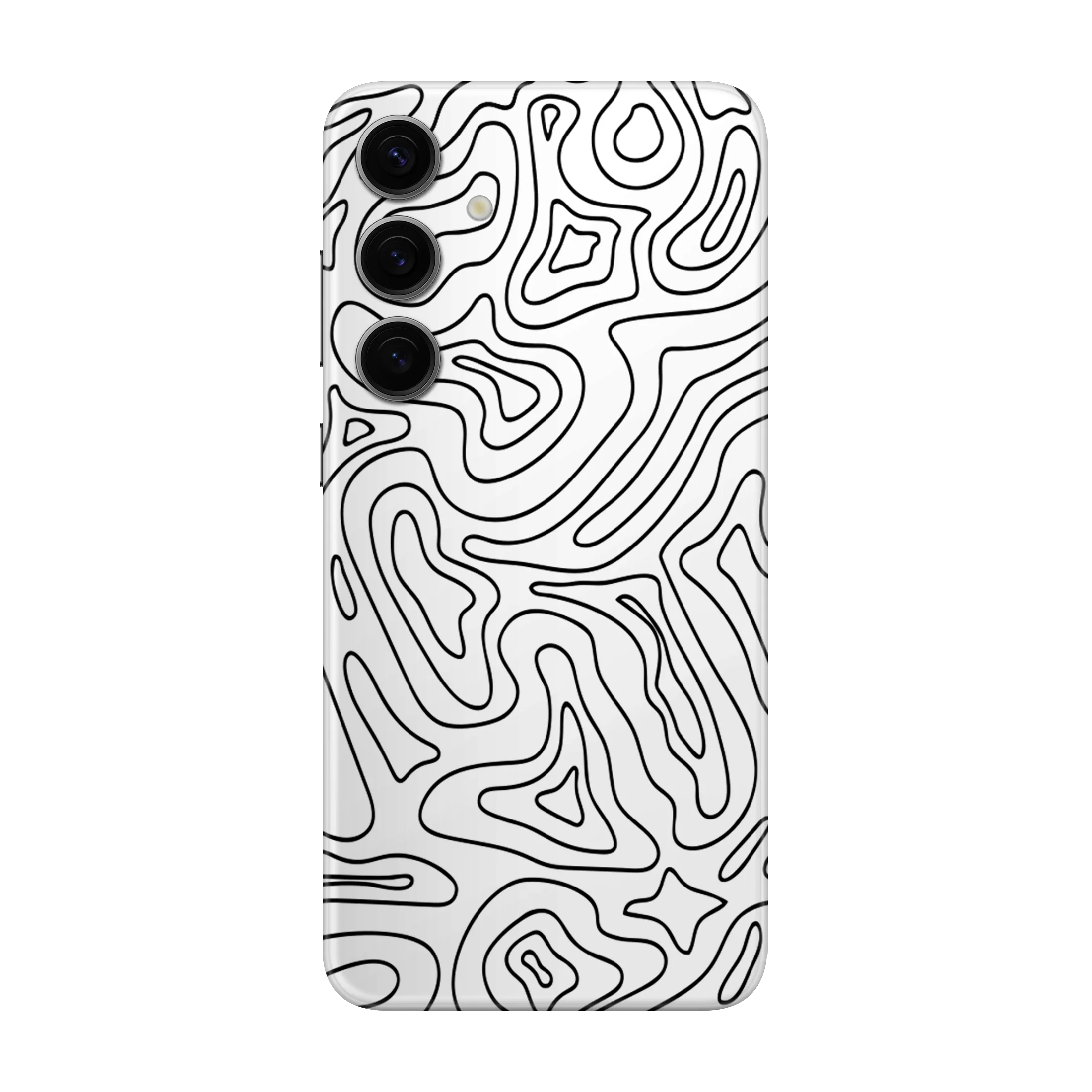 Samsung Galaxy S24 Wild Lines White&Black Skins