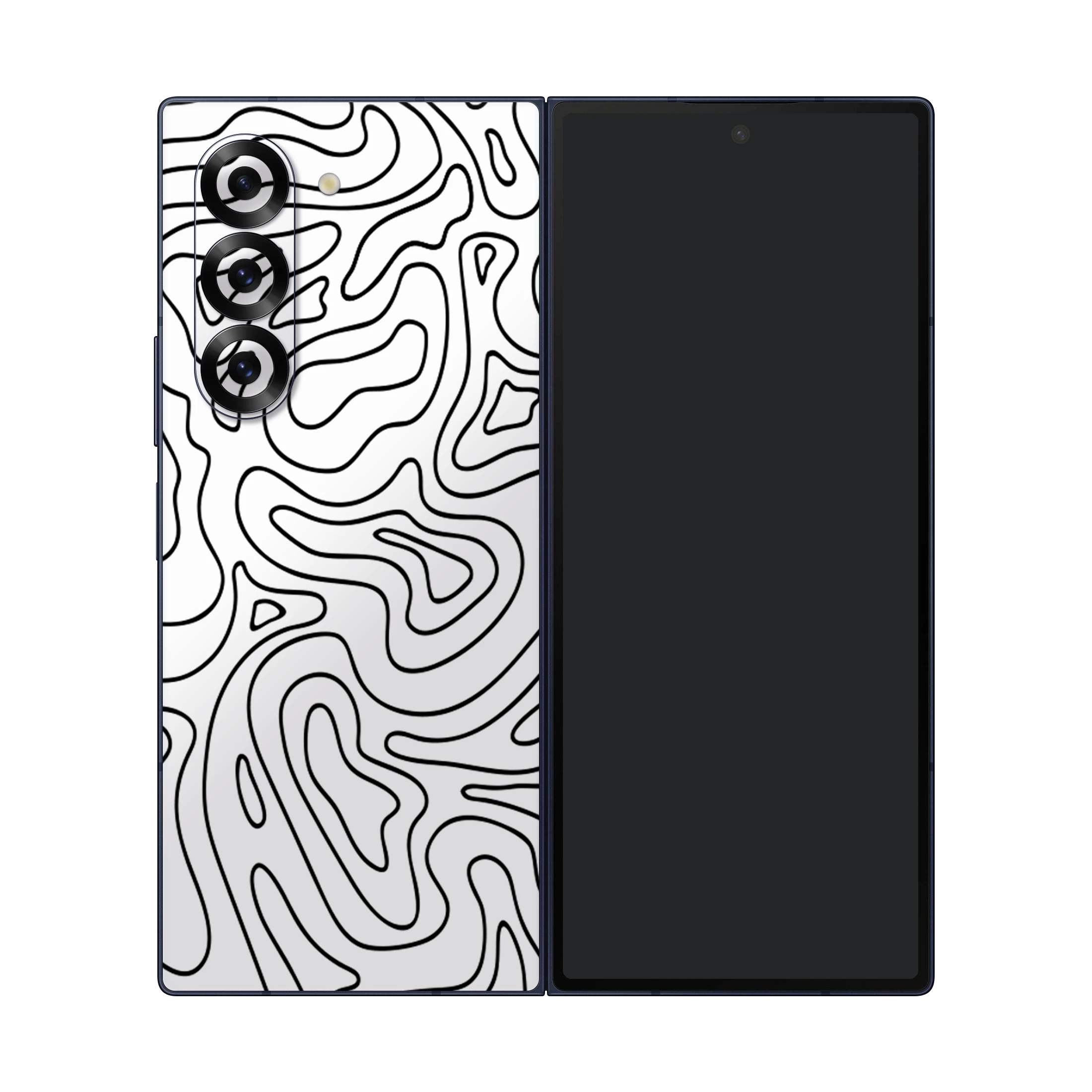 Samsung Galaxy Z Fold 6 Wild Lines White Black Skins